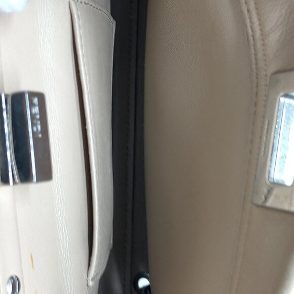 Authentic Fendi Beige Leather Hand Bag mn764-121225 - Picture 14 of 16